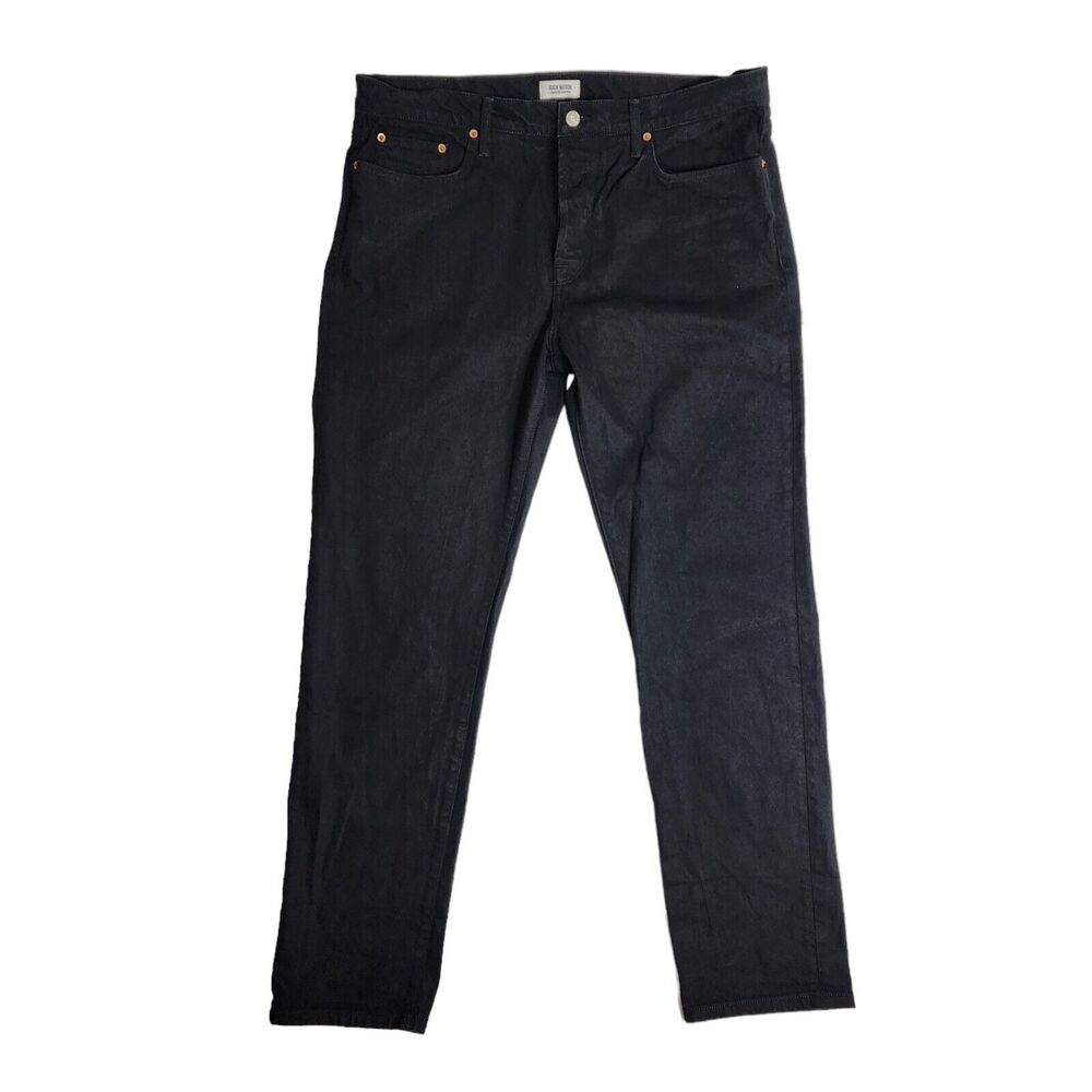 Buck Mason Black Straight Men Jeans